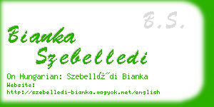 bianka szebelledi business card